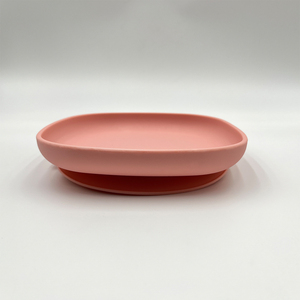 Sevimli Kare Silikon Vakumlu Bebek Tabak Setleri, Yumuşak Kaşık ile, Çocuklar İçin Mikrodalgada Kullanılabilir - Product Image 3