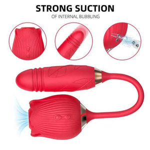 Vibrador <span class=keywords><strong>de</strong></span> Succión para Vagina con Forma <span class=keywords><strong>de</strong></span> Rosa para Mujeres, Estimulador <span class=keywords><strong>de</strong></span> Clítoris, Punto G y Pezones, Juguete Sexual Potente para Parejas - Product Image 5