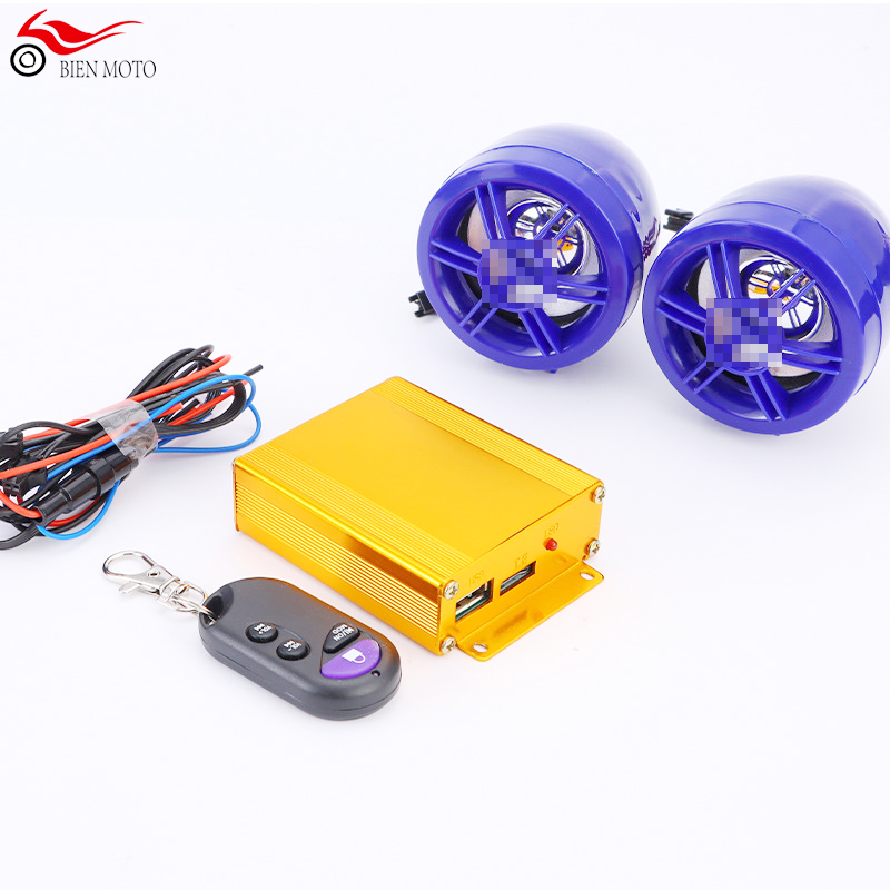 Studio Audio Sound System Stereo Speakers FM Radioe MP3 Music Player motorcycle alarm for electric scooters  ATV Speaker Scooter