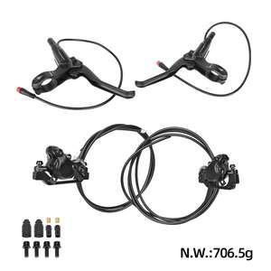 Ensemble de freins hydrauliques Ulip Y5 (avant gauche + arrière droit) 1070 mm 2050 mm, fonction de coupure du tube à huile, étrier en aluminium forgé de sécurité - Product Image 2