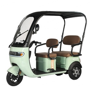 Hot Selling 60V 800W Double Row Electric Tricycle Leisure <b>3</b>-<b>Wheel</b> <b>Motorcycle</b> with Semi-<b>Enclosed</b> Cargo Space for Adults Tricycle - Product Image 3