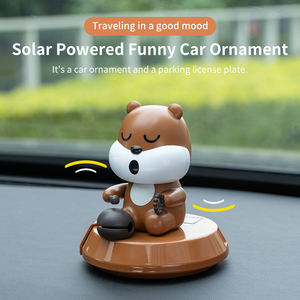 2-in-1 Moving Doll Car Decor mit temporärem Parks child Niedliche Cartoon Center Console Ornamente & Not nummern schild - Product Image 6