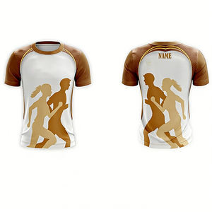 เสื้อยืดผู้ชายแบบใหม่ ดีไซน์เองได้ ผลิตจากโพลีเอสเตอร์ 100% ขายดีที่สุด แบบเปล่า แขนสั้น ขายส่ง รับสกรีนลายแบบซับลิเมชั่น ระบายอากาศ แห้งเร็ว - Product Image 2