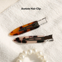 Barrettes à cheveux en acétate OEM à marque privée, sans pli, petites pinces à friser, outil pour maquillage et accessoires de coiffure