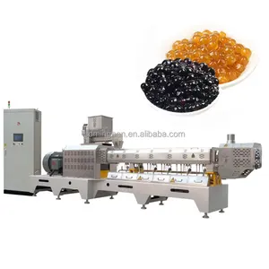 Big output milk tea recipe boba tapioca pearls processing line suppliers instant drink tapioca pearl making machine