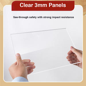 Panneaux modulaires transparents réglables en acrylique PET Clôture pour chien en bois de hêtre, parc intérieur réglable de haute qualité pour animaux de compagnie avec porte - Product Image 4