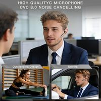 Écouteurs sans fil intra-auriculaires professionnels YYK-520-2 pour appels et musique, confortables pour une utilisation prolongée sans douleur