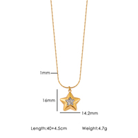 Collier ras du cou en acier inoxydable plaqué or PVD 18 carats avec pendentif cœur, chaîne lame, bijoux tendance et sportifs pour femme
