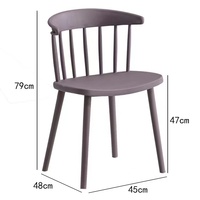 Chaise de salle à manger empilable en plastique au design moderne et coloré, idéale pour restaurant, cuisine, café, maison, bureau, salle de bain, salle de sport - Offre Spéciale