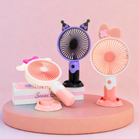 Nouveau ventilateur USB portable - Ventilateur électrique portable de dessin animé pour l'extérieur - Mini ventilateur de bureau