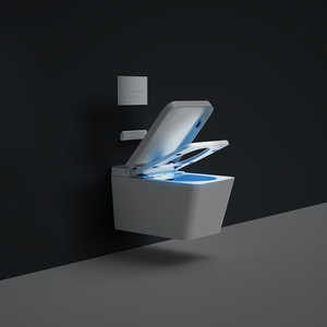 Inodoro Automático Cuadrado de Una Pieza para Baño, Moderno, con Sifón en P, UV Inteligente, Cerámica, Suspendido en la Pared, Bidé, con <span class=keywords><strong>Voz</strong></span> AI - Product Image 5