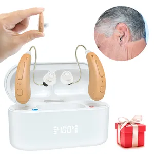 Vente en gros de prothèses auditives rechargeables BTE pour sourds oreillettes bonnes comme prothèses auditives