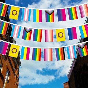 Arc-en-ciel Gay Pride Polyester jardin personnalisé Mini Lgbt main drapeau arc-en-ciel amour couverture de voiture drapeaux en gros arc-en-ciel fierté drapeau - Product Image 6