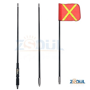 ธงทราย 3M ยาว 10 ฟุต พร้อมสายรัดแบบ X สะท้อนแสง สำหรับรถออฟโรด 4WD ใช้กับเสาธง - Product Image 1