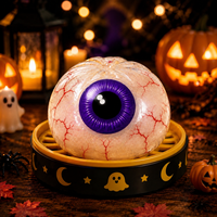 Jouet Squishy Halloween en forme de boule, doux, à remontée lente, anti-stress, sensoriel, mignon, en forme de citrouille, nouveauté, cadeau de fête