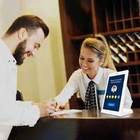 PC de Sobremesa con Pantalla Táctil Android de 10.1/14/15.6 Pulgadas, Sistema de Evaluación de Servicios en Forma de L, Todo en Uno