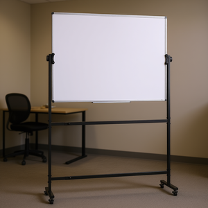 Pizarra Magnética de Doble Cara con Ruedas y Bandeja, Ajustable en Altura, 48x36 Pulgadas, para Uso en Oficina y Aula - Product Image 2