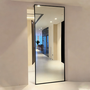 Sistema Completo de Puertas Ocultas Deslizantes Macizas con Acabado de Espejo o Pintura para Sala de Estar con Riel de Aluminio Oculto Tipo Ghost - Product Image 4