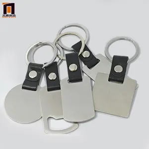 Porte-clés porte-clés personnalisé porte-clés en acier inoxydable maison porte-clés en cuir blanc métal logo personnalisé porte-clés de luxe en vrac