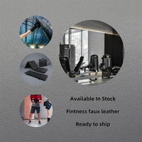 Cuir PU antidérapant durable imperméable et résistant à l'eau de haute qualité avec support tricoté à séchage rapide pour équipement de fitness
