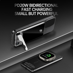 HUGEEL <span class=keywords><strong>2026</strong></span> Yeni Mini Powerbank, LDE Işıklı 3'ü 1 Arada Manyetik Kablosuz Şarj Cihazı, Kulaklık, Saat, Telefon 15-17 Şarj Pedi - Product Image 5