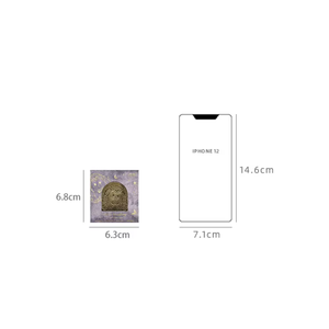 1 pièce <span class=keywords><strong>de</strong></span> pince à billets manuelle rétro européenne en métal, motif Étoile et Forêt Nocturne, à longue queue, pour papeterie - Product Image 6
