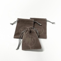 Pochettes en satin et coton pour bijoux, personnalisable, avec Logo imprimé, 100 pièces
