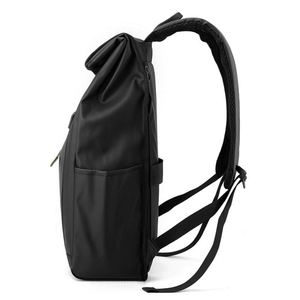 Custom Men's Roll Top Laptop <b>Backpack</b> Travel Waterproof Leather College Bag Rolling Daypack Casual Sports School <b>Backpack</b> - Product Image 3