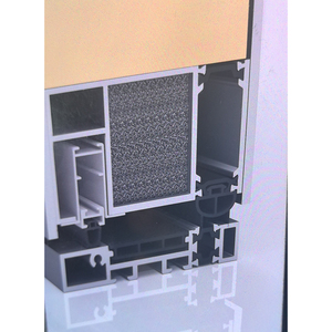 창이 48 X 96 인치 모던 알루미늄 피벗 도어 디자인, 주택 출입문용 - Product Image 2