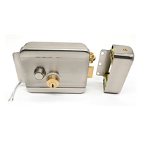 Système de contrôle d'accès par interphone de sécurité intelligent, serrure de porte magnétique électrique à double cylindre 12V