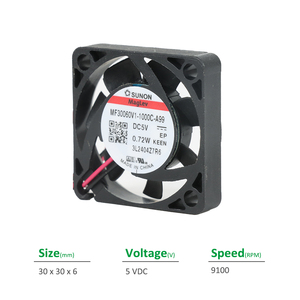 Sunon MF30060V1-1000C-A99 oM/odm ไฟฟ้า25x25x6มม. 5VDC 115mA 0.61W 9100RPM ตู้แบริ่ง3.0CFM vapo แกนระบายความร้อน - Product Image 2