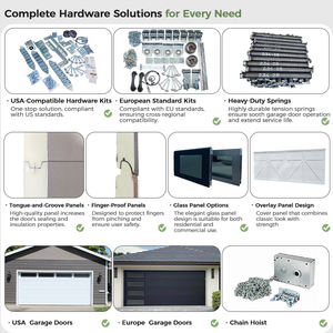 Kit de quincaillerie <span class=keywords><strong>pour</strong></span> porte de garage CHI Best Sell avec pièces en verre et en aluminium - Product Image 3