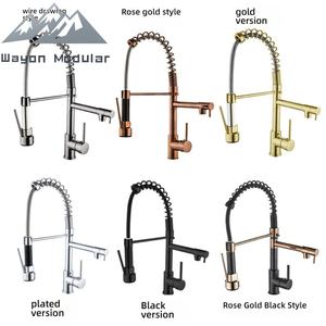 <span class=keywords><strong>Robinet</strong></span> de <span class=keywords><strong>cuisine</strong></span> moderne Wayon avec douchette à ressort en acier, contrôle de la température eau chaude et froide pour maison de luxe - Product Image 2