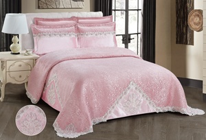 Bán Buôn Châu Âu Sang Trọng Mịn Chenille Vải Sang Trọng Bedsheet Chăn Bìa Gối Trường Hợp Dệt May Nhà Bộ Đồ Giường Thoáng Khí Thiết Lập - Product Image 3