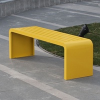 Ensemble table et chaises d'extérieur 1688 pour repas en plein air, loisirs au parc, fabricant de bancs de parc en métal coloré.