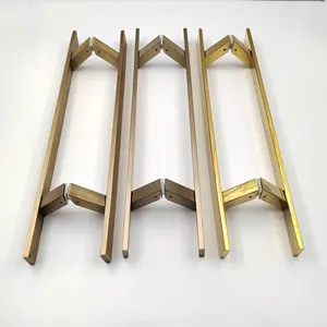 Luxe Exterieur Ingang Voor Houten Deurklink Hotel Custom Deurklink 24 Inch Roestvrijstalen 304 Glazen Deurtrekgreep - Product Image 4