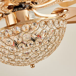 高級クリスタルファンブレード装飾家庭用天井ファンランプ付きメタルLEDリビングルームモダン<span class=keywords><strong>80</strong></span>リモコン70 Hc <span class=keywords><strong>80</strong></span> - Product Image 3