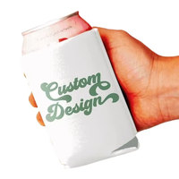 CENPLAS – Étui isotherme pliable en néoprène pour canette de bière, antichoc, garde au froid, couleurs unies, impression vierge, usage extérieur, vente en gros, personnalisable