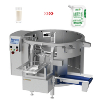 GDS350B-08 Pompe à rampe entièrement automatique professionnelle pour liquides, lait, boissons, remplissage haute précision de sachets à bec verseur sous film