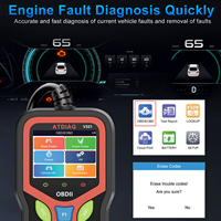 Lecteur de codes OBD2 V321, scanner de diagnostic automobile, lecture/effacement des codes, détection des pannes de voiture, outils de diagnostic du capteur d'oxygène, écran LCD, garantie 1 an