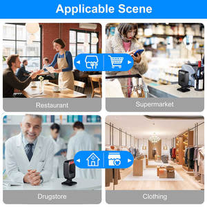Escáner de Código de Barras de Escritorio USB con Cable YJ-5012 1D 2D, Lector de Códigos QR, Pantalla de 640x480, Naranja, para Punto de Venta, PC, Supermercados, Librerías, Centros Comerciales - Product Image 6