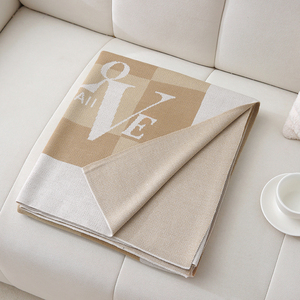 Mẫu chăn dệt kim tùy chỉnh và logo, chăn nhà hình chữ nhật đa năng, chất liệu Jacquard - Product Image 4