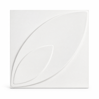 Panneau mural 3D décoratif en PVC 50x50, étanche et écologique, facile à installer, pour la rénovation intérieure - Vente en gros