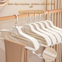 Kunststoff-Kleiderbügel für den Hausgebrauch mit Breitem Schulterdesign, Nahtlos, Rutschfest, Verstärkt, Extra-Großer Mantelbügel für Anzüge