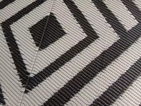 Tapis tissé en plastique pp recyclé, réversible, résistant aux intempéries, facile à nettoyer, durable, résistant aux UV