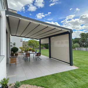 <span class=keywords><strong>Toldo</strong></span> <span class=keywords><strong>de</strong></span> Techo Retráctil <span class=keywords><strong>de</strong></span> aluminio PVC <span class=keywords><strong>de</strong></span> lujo motorizado con control remoto Tamaño personalizable y garantía <span class=keywords><strong>de</strong></span> 15 años - Product Image 1