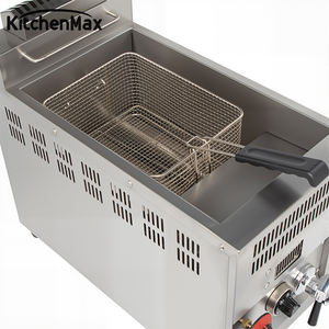 Friteuse à gaz KitchenMax à haut rendement énergétique avec contrôle précis de la température pour une utilisation en cuisine commerciale - Product Image 3