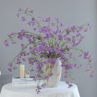 LUYI Realistische handgemaakte zijden gemengde bloemen hangende treurplant voor moderne huisdecoratie nieuwjaarsdecoratie milieuvriendelijk