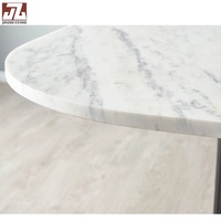 Table basse convertible moderne en marbre blanc naturel de haute qualité, comptoirs de salle à manger, dessus de meuble-lavabo, pour hôtels, cuisines et salons
