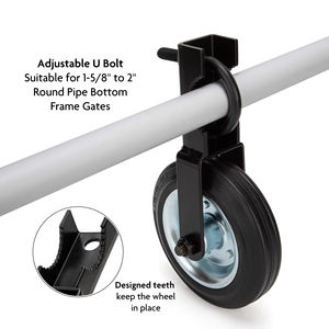 भारी ड्यूटी स्प्रिंग लोडेड गेट कैस्टर किट एडजस्टेबल स्लाइडिंग गेट रोलर और बैर्न डोर हार्डवेयर के लिए - Product Image 5